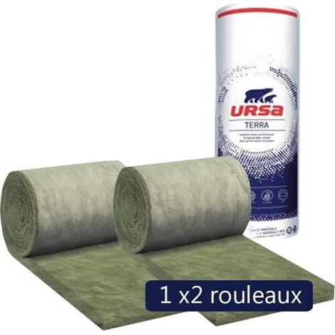 Ursa – Panneau d'isolation acoustique laine de verre 70mm – Longueur 10m – Largeur 600mm – Valeur R 1.75 – Pour cloisons (1/4)