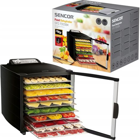 Sencor SFD 7000BK Lebensmittel-Dehydrator schwarz 800W (1/3)