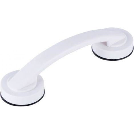 grandes poignées de porte et de fenêtre en verre, portes coulissantes de salle de bain, armoires, poignées sans trou, poignées de réfrigérateur, barres d'appui de douche (blanche) (1/5)