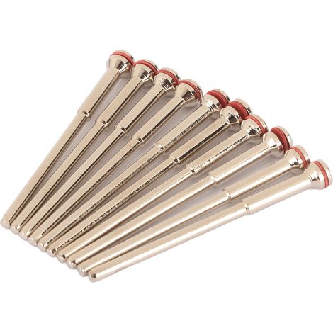 10 pièces Mandrins à Disques Dentaires en Acier Inoxydable Haute Dureté pour Polissage Labo Dentaire Tige 1,8 Pouce (1/5)