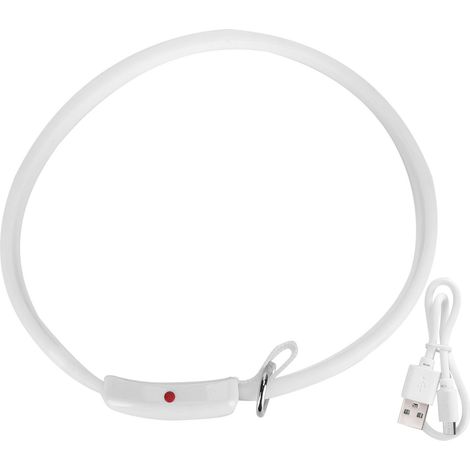Wiederaufladbares LED-Hundehalsband über USB, dynamische Farben, verstellbarer und wasserdichter Halsring. (1/5)