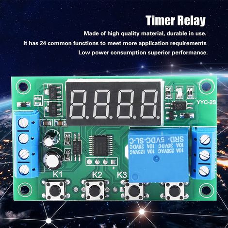 LED-Anzeige, einstellbares Timer-Relais-Automatisierungssteuerungs-Schaltmodul (5V) (1/5)