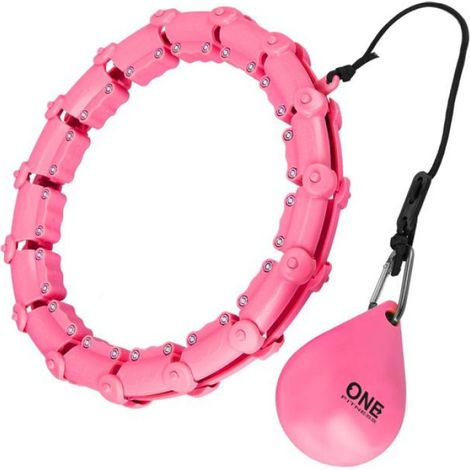 Cerceau Hula Hop - Ajustable 60-118 cm - Avec Balle De Gravité 300 g - Pour Adultes Et Enfants - 24 Éléments (1/3)