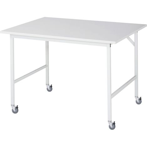 Rau Fahrbarer Arbeitstisch Jerry (4 LR), B1250xT1000xH900mm, M-Platte-22mm (1/3)