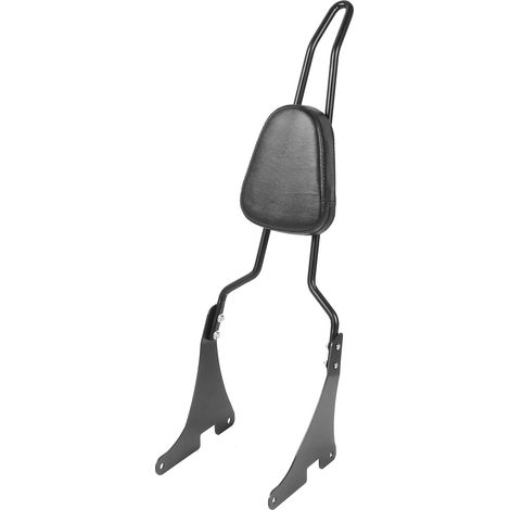 Coussin de dossier amovible pour moto avec support de guidon, compatible avec les modèles XL883C/XL883R/XL1200C/XL1200S (noir) (1/5)
