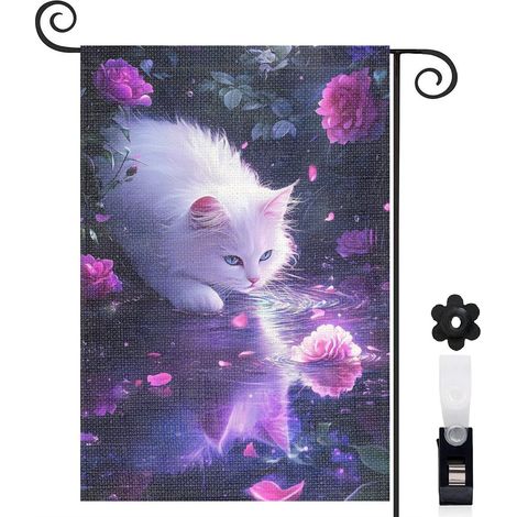 Drapeau de jardin Joyeuses saisons en lin lavable 30 x 45 cm décoratif et élégant entrée et porche (1/5)