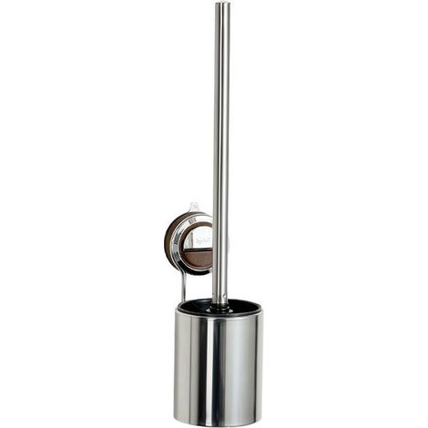 Ensemble de brosse de toilette murale à ventouse en acier inoxydable pour salle de bain (1/5)