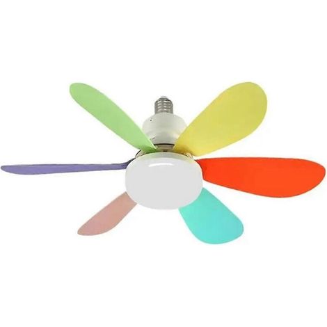 Deckenventilatoren mit Beleuchtung, E27/26 Schraubfassung, mehrfarbig, A-- (1/5)
