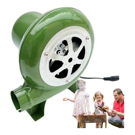 VURAHOME - Ventilateur électrique 220 V pour barbecue, mini forge avec adaptateur de vitesse AC100-240 V, mini forge avec conduit portable (80 W) (1/5)