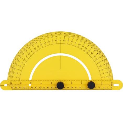 Règle d'angle universelle semi-circulaire, travail du bois, plastique multifonctionnel (1/5)