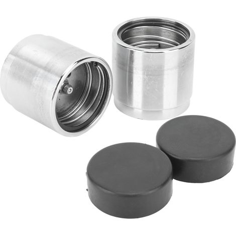 Protecteurs de roulement de roue de remorque, 2 pièces, avec couvercles anti-poussière, universels en acier inoxydable pour bateaux, motoneiges, camping-cars, ATV (1/5)