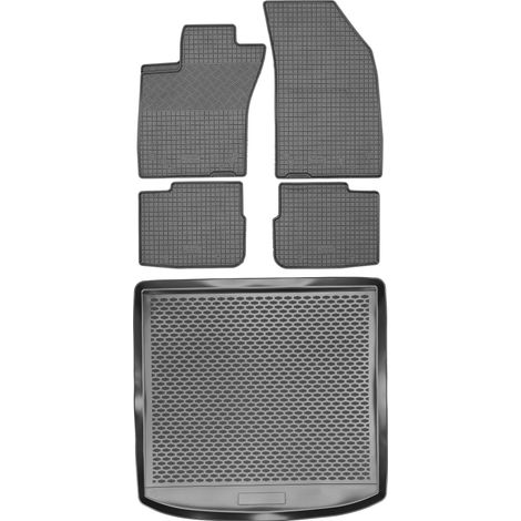 Fiat Tipo Kombi a partir de 2016 SET - Alfombrillas de goma para coche + alfombrilla para maletero (1/5)