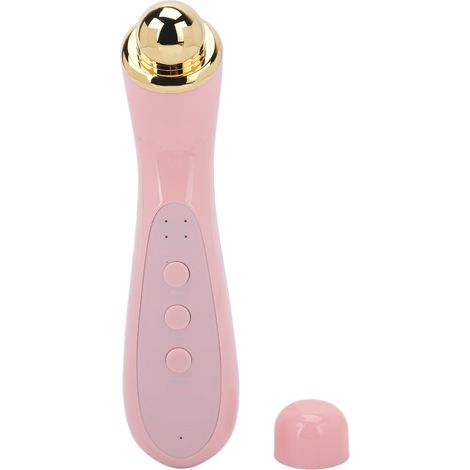 Appareil de massage oculaire EMS à compresse chaude et microcourant vibrant, masseur portable pour le visage et les yeux rose (1/5)