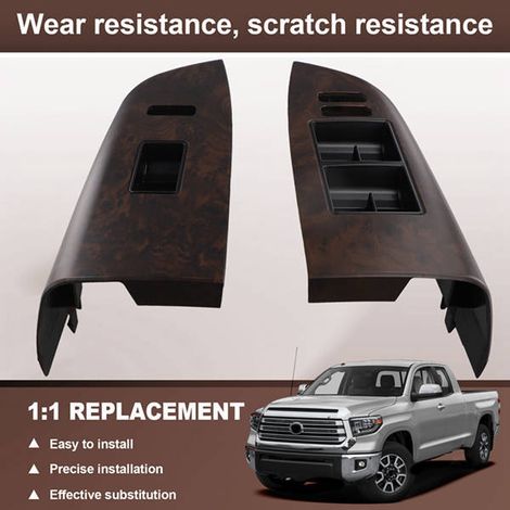 1 Paar Farben: wie abgebildet. Material: Kunststoff. Dekorative Abdeckung für die obere Armlehnen-Sitzfläche (links + rechts) für die Autofenster. (1/4)