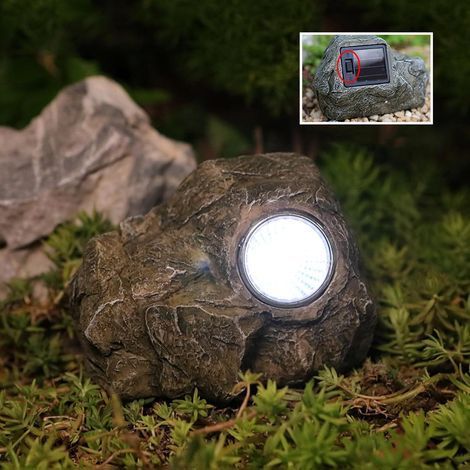 Cache Clef Exterieur,Liuer Imitation Pierre Avec Compartiment Secret Avec LED Cachette de Clés pour L'extérieur,Coffre Fort Cachez Votre Clés De Rechange Dans La Pierre À L'extérieur (1/5)