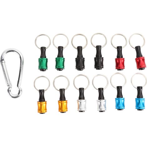 Porte-embouts tournevis porte-clés à douille hexagonale, lot à dégagement rapide pour perceuse, rangement pratique (1/5)