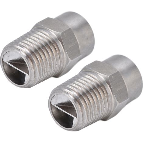 2 Stück Zerstäuberdüsen aus Edelstahl 304, langlebig, verschleißfest, große Abdeckungsfläche, kompakt und praktisch, 3,0 mm Durchmesser (1/5)