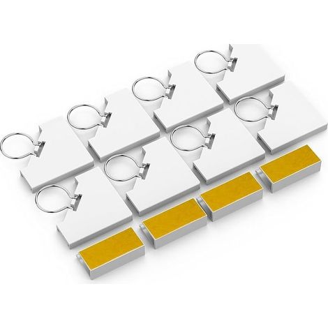 Kit d'accessoires pour moustiquaire magnétique, compatible uniquement avec les moustiquaires magnétiques  – 8 coins de fixation et 4 clips pour cadre de fenêtre (1/5)