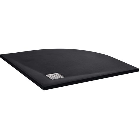 Plato de ducha plato de ducha plato de ducha plato de ducha cuarto de baño WC cuarto de ducha interior SMC 90x90 cm negro 020001923 (1/5)