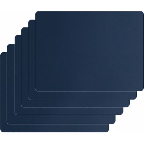 Sets de table lavables, sets de table faciles à nettoyer, sets de table en cuir, résistants à la chaleur et double face. Lot de 4 sets de table en similicuir avec sous-verres, sous-verres antidérapant (1/5)