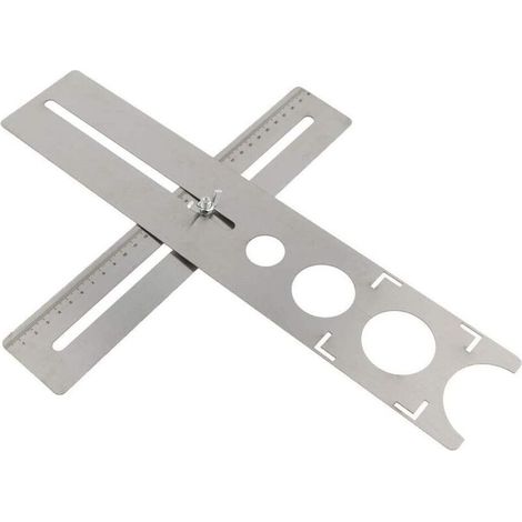 Localisateur de Trou pour Carreaux de Céramique Poinçon Universel pour Outil de Poinçon en Marbre Universel en Acier Inoxydable Portatif 300 mm, Taille du Trou: 25 mm/40 mm/45 mm/55 mm (1/5)