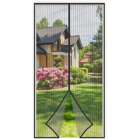 Magnetisches Moskitonetz für Türen, Türvorhang, Fliegengitter, Insektenschutzgitter für Türen und Fenster mit Klebestreifen, sehr feines Netzgewebe, automatischer Verschluss
