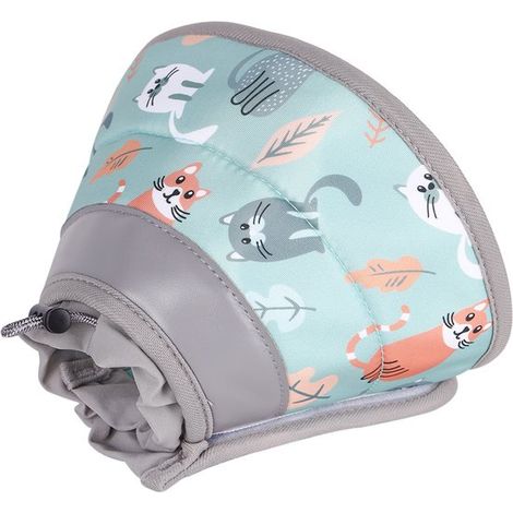 Collar protector para perros - Collar protector para gatos - Collar suave para mascotas - Ajustable para mascotas - Evita que se laman - Collar en forma de embudo para gatos pequeños y (1/3)