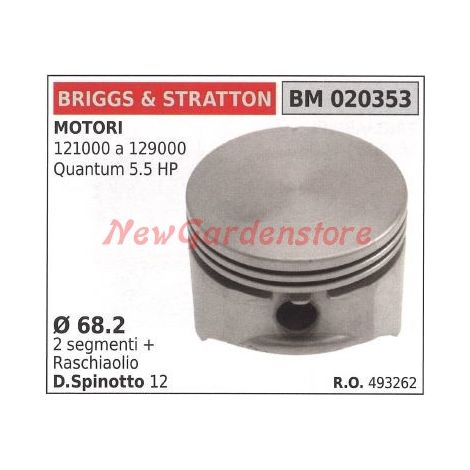 Pistone motore tagliaerba rasaerba  Ø 44mm BRIGGS & STRATTON 020353