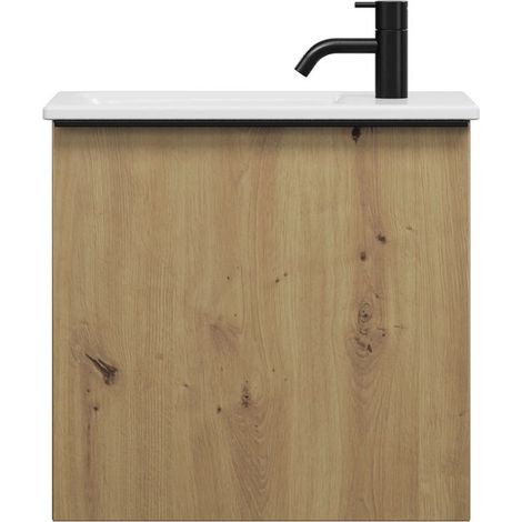 burgbad Eqio Slim lavabo en céramique avec meuble sous-lavabo, (1/2)