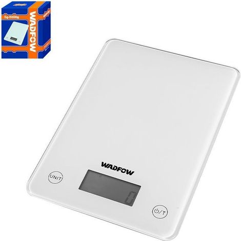 Báscula de cocina digital Wadfow 5 kg con pantalla LCD