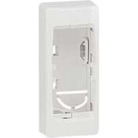 Legrand – Cadre saillie 1 poste blanc RAL 9010 – Compatible IP 2X – Dimensions 32 x 75 mm – Pour intérieur