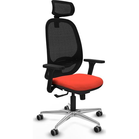 Chaise de bureau piqueras y crespo Cilanco noir rembourrage mousse (1/2)
