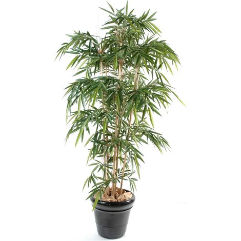 Plante artificielle haute gamme Spécial extérieur / Bambou artificiel coloris vert - Hauteur 120 cm