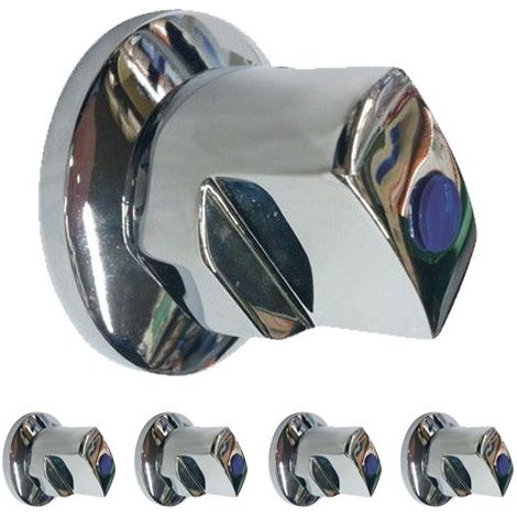 Set di 5 Rubinetti per tubo multistrato da 16 mm, uso con macchina crimpatrice, grigio
