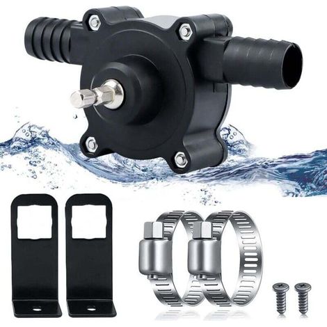 Portable Mini Perceuse Électrique Alimenté Pompe À Eau Moteurs Diesel Huile Liquide Eau Main Pompes De Transfert Auto-Amorçantes Vitesse De Pompage Rapide