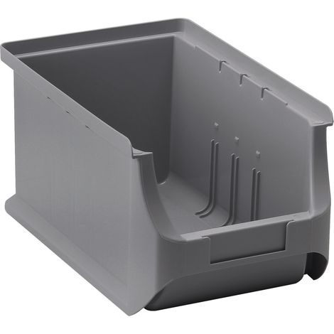 Bac de rangement ProfiPlus L235xB150xH125mm PP gris empilable ALLIT