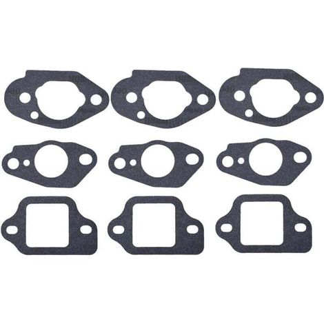3 Ensembles Compatible avec joints de carburateur pour tondeuse à gazon Honda GCV135 GCV160 GCV190 GSV190 HRS216 HRT216 HRB216 HRR216 HRZ216 Remplace 16212-Zl8-000 16221-883-800
