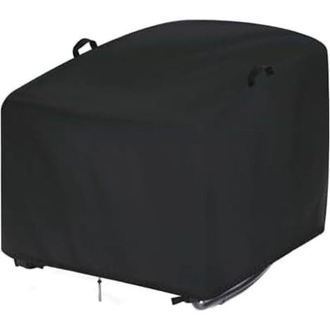 Housse Chaise à Bascule Imperméable 210D - Protection Chaise Jardin Extérieur pour Fauteuil Oeuf, Chaise Longue Osier et Rotin  (Noir,96.5x117x48 cm)