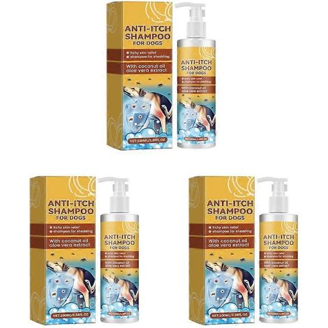 Shampoing nourrissant pour animaux de compagnie 3Bottles, usage de nuit, pour chiens et chats. (1/4)