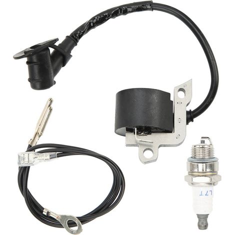 Jeffergarden Kit de bougie d'allumage de bobine d'allumage, démarrage rapide pour Stihl MS240 MS260 MS290 MS310 MS390 MS380 MS381-DOU