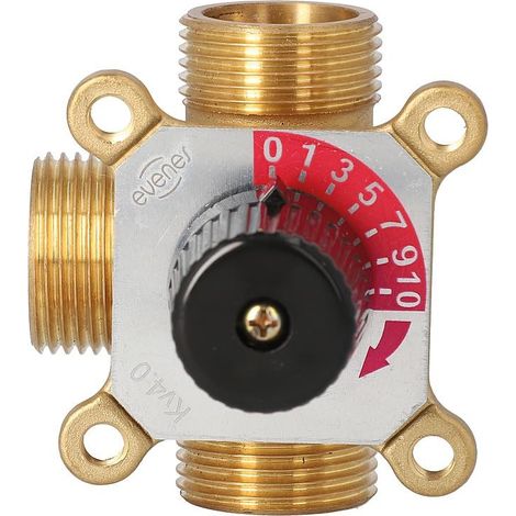 Melangeur 3-voies Easyflow, Type 3A DN32 (1 1/4"), male, Kvs 13