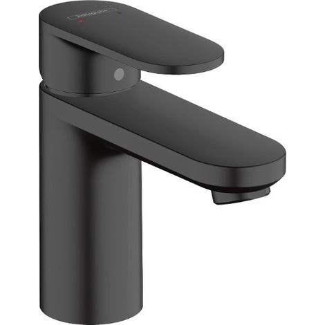 Hansgrohe Vernis Blend - Grifo de lavabo con desagüe, EcoSmart, negro mate 71551670 (1/5)