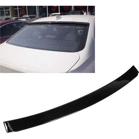 Fahrzeugmodifikation: Glänzend schwarzer oberer Spoiler (übergroß) für BMW 3er F30 (2013-2019) (1/5)