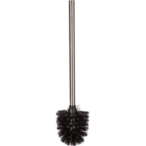 Brosse WC Antibactérienne Hygiénique - Brosse de Toilette à Manche Long (8 x 35 cm) (INOX) (1/3)