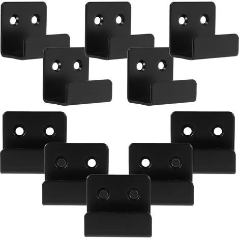 Supports muraux en fer noir pour carrelage grands crochets (1/5)