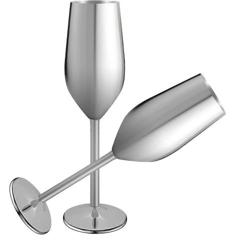 Verres à champagne en acier inoxydable, 200 ml, sans BPA (1/5)