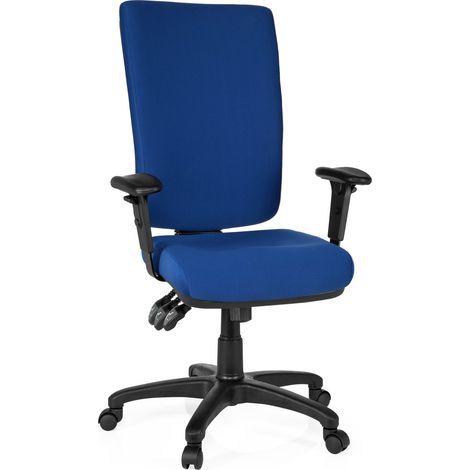 Bürostuhl / Chefsessel ZENIT HIGH blau hjh OFFICE (1/5)