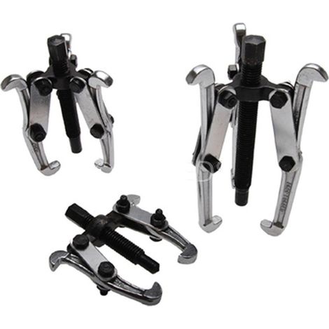 TRADE SHOP - Kit 3 Estrattori Estrattore Cuscinetti Auto Meccanica 6" 8" 10" 2 Griffe Gambe -