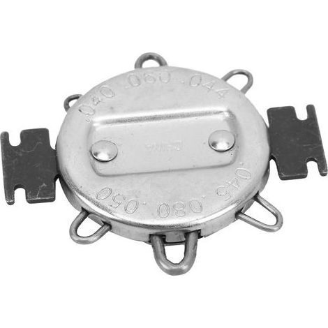 Zündkerzenabstandslehre 0,64–1,14 mm (0,025–0,045 Zoll), Mess- und Einstellwerkzeug für Motorräder, schwarz und silber (1/5)