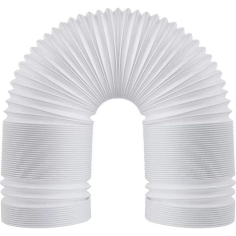 Manguera de escape para aire acondicionado portátil, 13 cm de diámetro, fabricada en PP flexible, para extracción/ventilación, 1,5 metros de longitud. (1/5)
